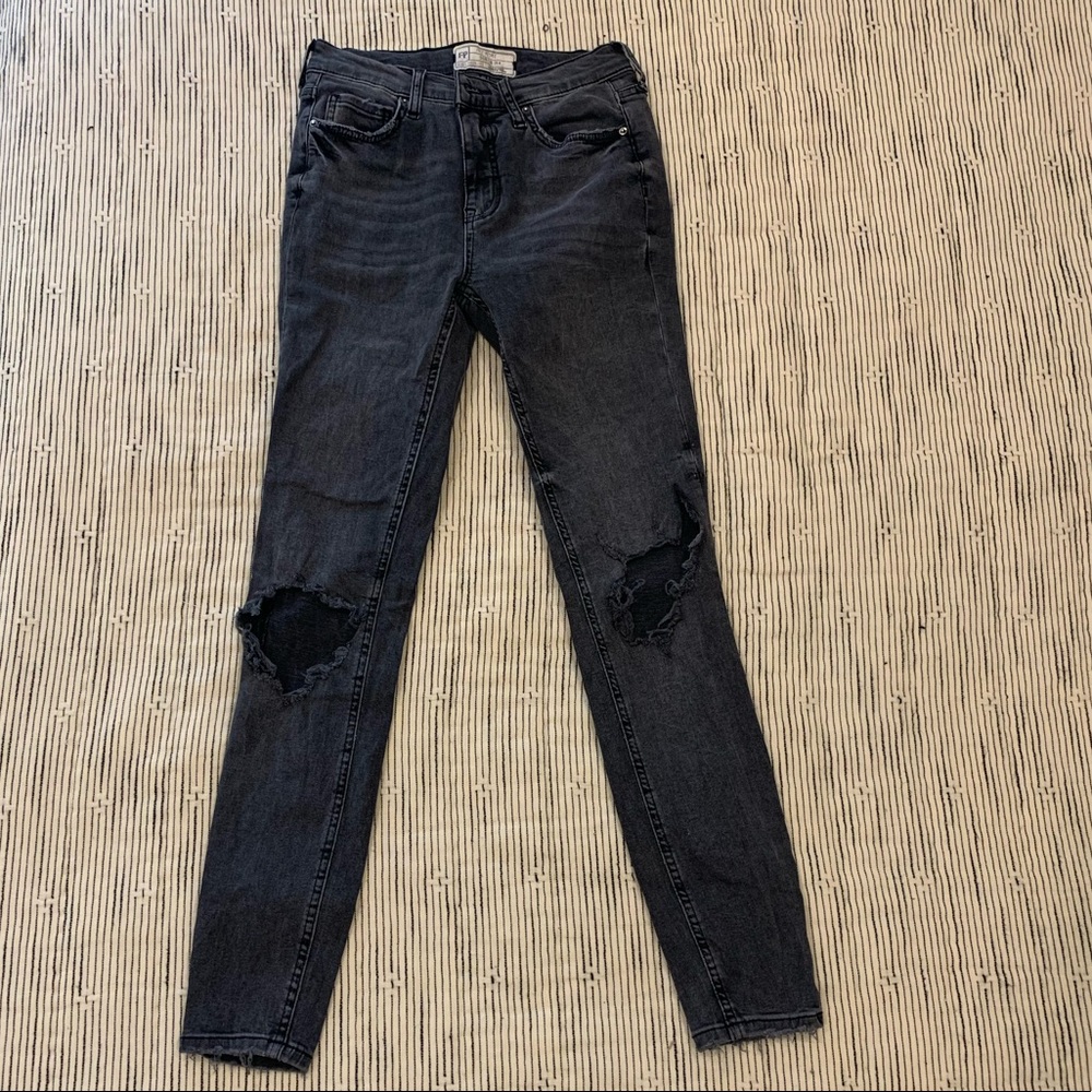Free People Busted Knee Skinny Jeans